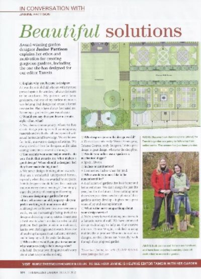 NEW FEATURE IN ‘THE ENGLISH GARDEN MAGAZINE’